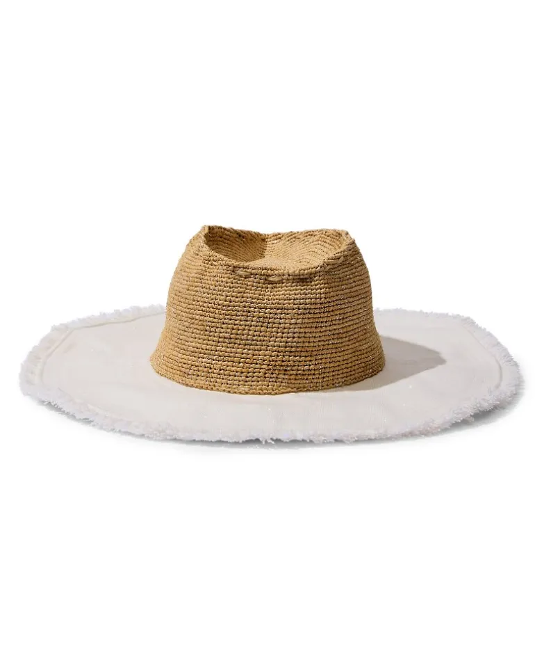 Melissa Lux Fringe Raffia Hat