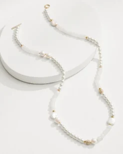 Moments in Paradise Quartz and Pearl Necklace