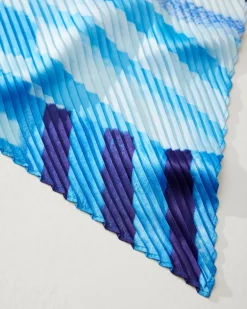 Mosaic Stripes Pleated Diamond Scarf