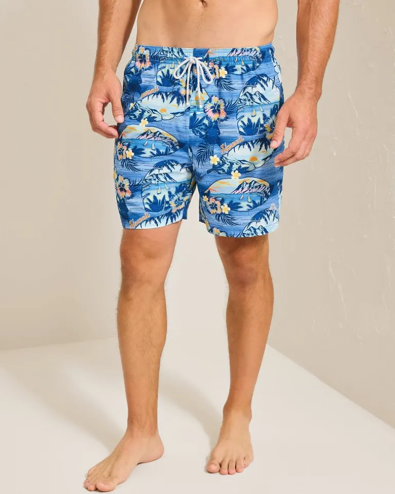 Naples Ocean Echoes 6-Inch Swim Trunks