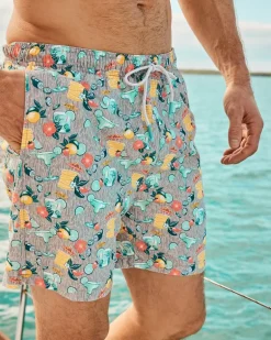 Naples Tales of a Cocktail 6-Inch Swim Trunks