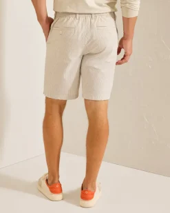 Nova Wave Seersucker Sand Stripe 9-Inch Shorts