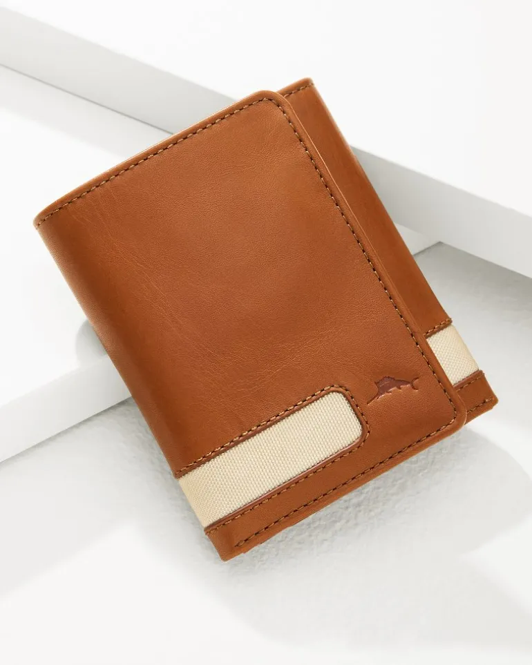 Nylon Inlay Trifold Wallet