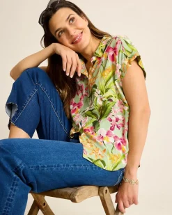 Orchid Bay Silk Camp Shirt