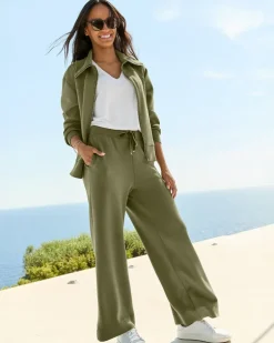 Palm Voyage Wide-Leg Pants