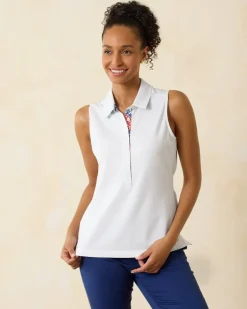Paradise Piqué Sleeveless Polo