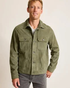 Pine Lake Suede Trucker Jacket