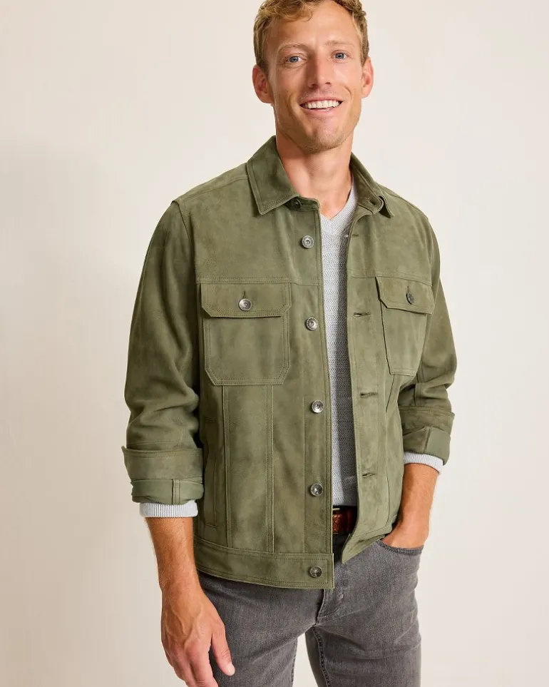 Pine Lake Suede Trucker Jacket