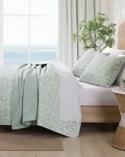 Pineapple Bloom Reversible 2-Piece Twin Quilt Set