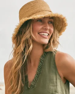 Raffia Packable Bucket Hat