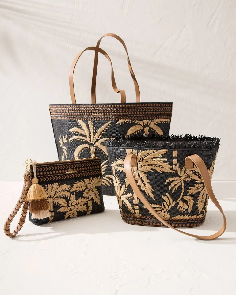 Raffia Palms Maci Wristlet