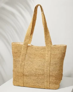 Raffia Traveler Tote