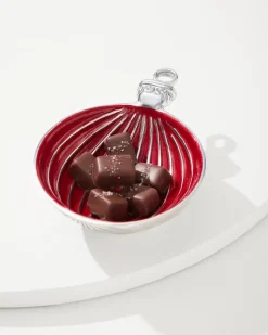 Red Ornament Candy Dish