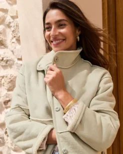 Reversible Faux Shearling Coat