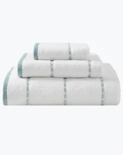 Ridley Blue 3-Piece Towel Set