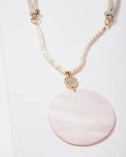 Sanibel Island Large Mother-of-Pearl Pendant Necklace