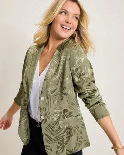 Satin Jacquard Blazer