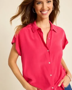 Silk Dolman Camp Shirt