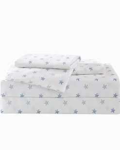 Starfish Treasure 4-Piece Queen Sheet Set