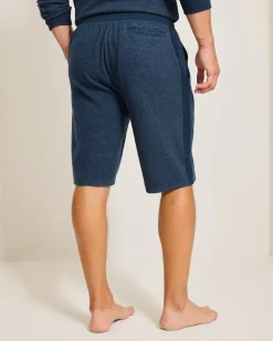 Textured Twill Stripe Pajama Shorts