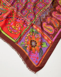 Tile Patch Wrap Scarf