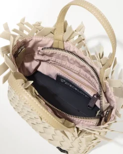 Tiny Mini Fringe Woven Tote