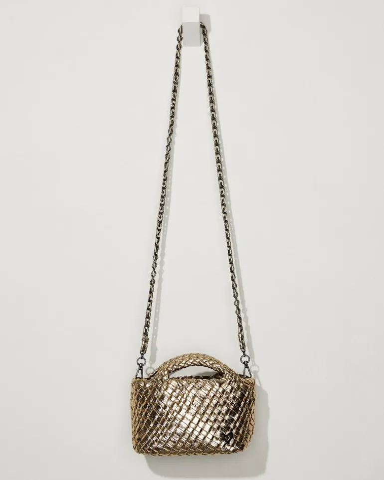 Tiny Mini Woven Crossbody Tote