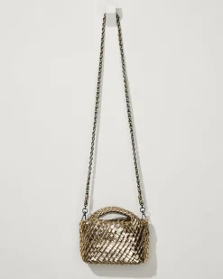 Tiny Mini Woven Crossbody Tote