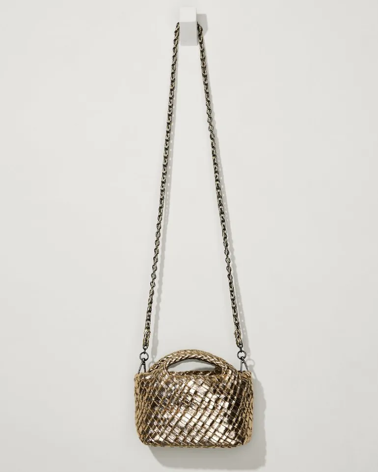 Tiny Mini Woven Crossbody Tote