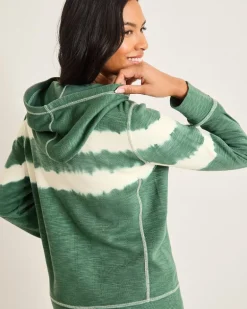 Tobago Bay Tie-Dye Stripe Hoodie