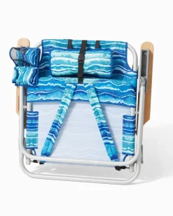 Tommy Bahama Malachite Print Deluxe Backpack Beach Chair