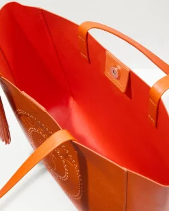 Tommy Bahama Perforated Leather Tote