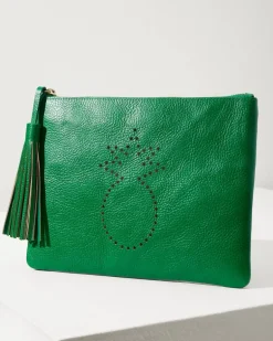 Tommy Bahama Perforated Leather Pouch