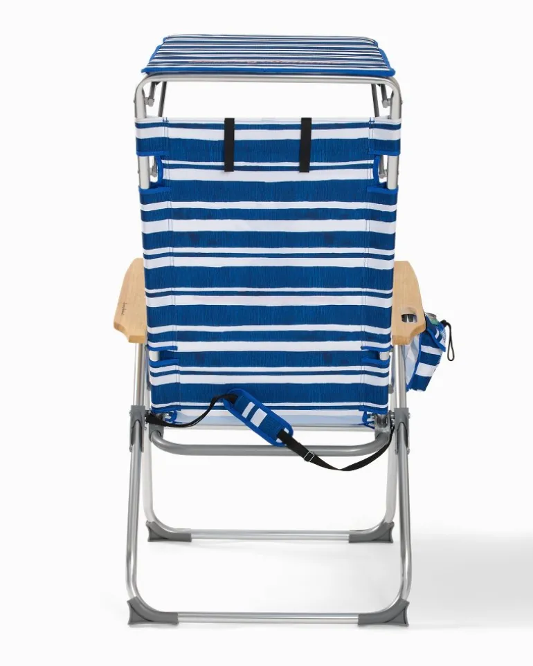 Tommy Bahama Pineapple Stripe Highboy Chair with Shade