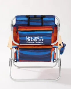 Tommy Bahama Sunset Stripe Deluxe Backpack Beach Chair