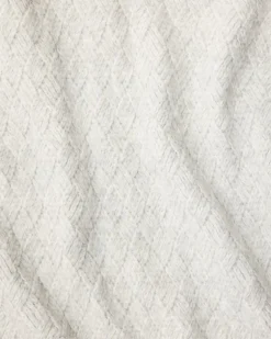 Treillage Grey Knit Throw