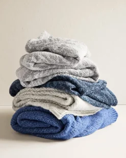 Treillage Grey Knit Throw