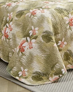 Tropical Orchid 3-Piece King Quilt Set