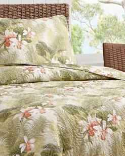 Tropical Orchid 3-Piece King Quilt Set