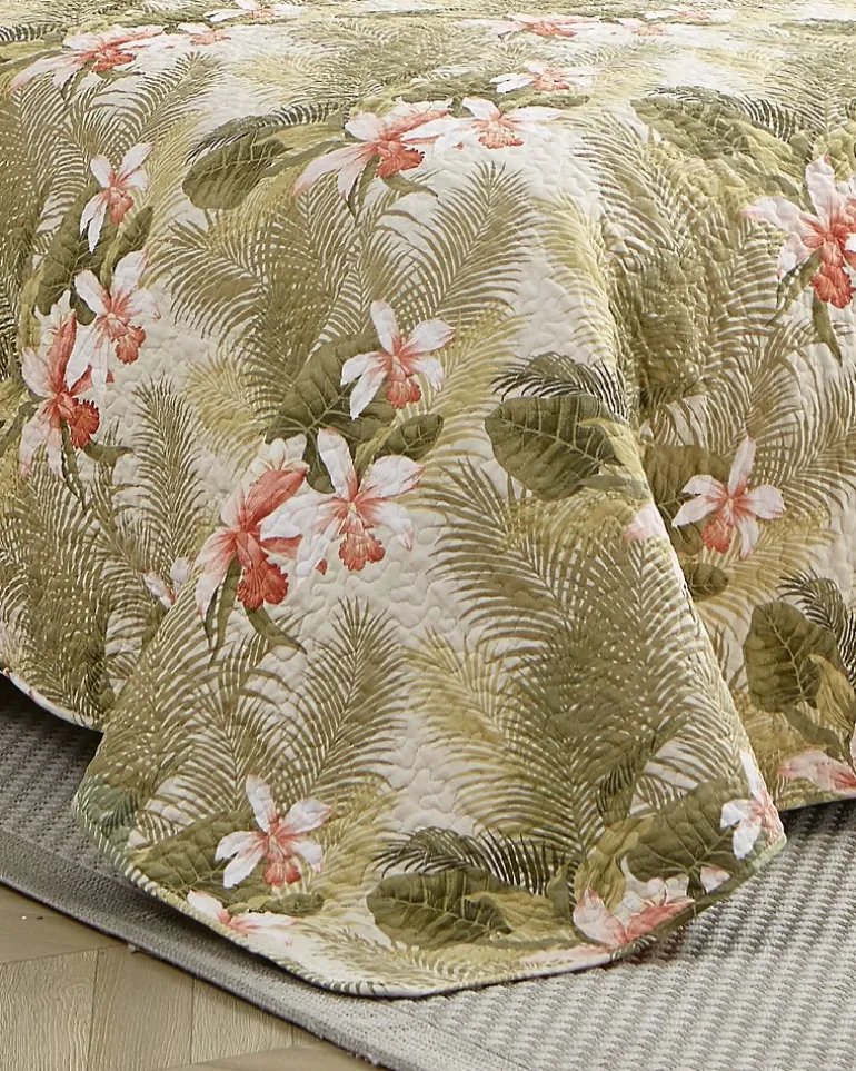 Tropical Orchid 2-Piece Twin Quilt Set