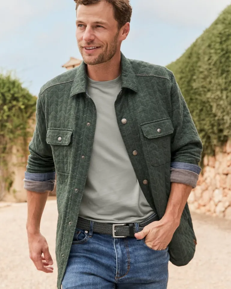 Two-Tone Stretch Webbed Belt