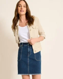Utility Denim Skirt