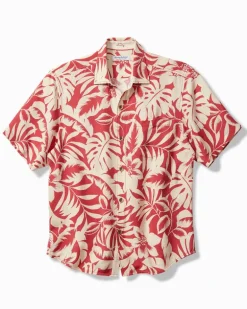 Veracruz Cay Lindavista Leaves Short-Sleeve Shirt