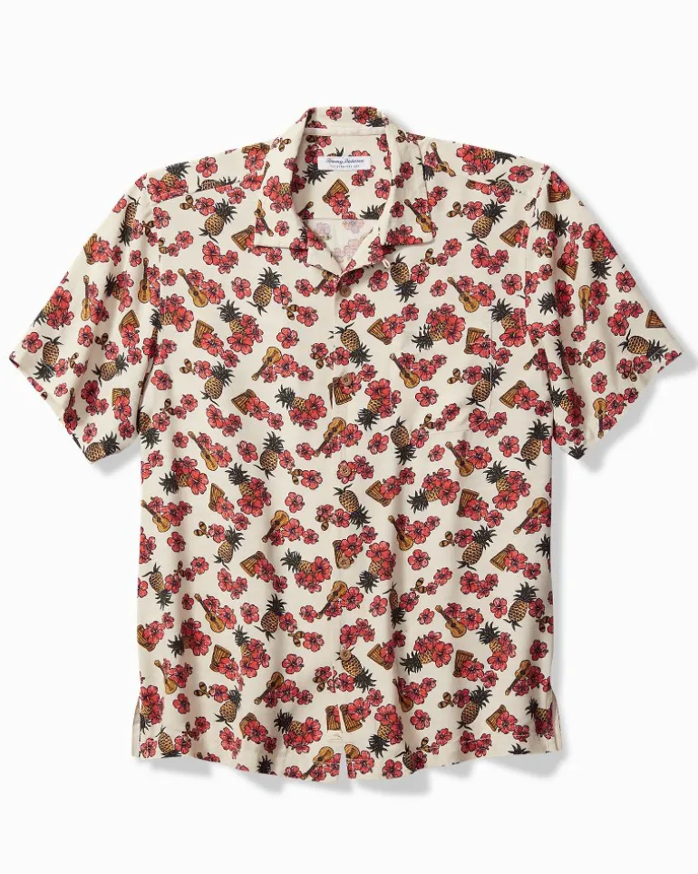 Veracruz Cay Ukelele Blooms Short-Sleeve Shirt