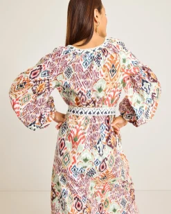 Vista Cove Long-Sleeve Midi Dress