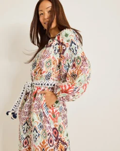 Vista Cove Long-Sleeve Midi Dress