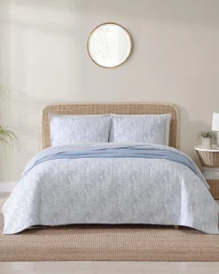 Water Leaves 2-Piece Twin Quilt Set