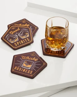 Whisky Business Coasters — Set of 4