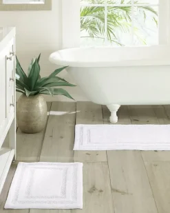 White Isla Bath Rug Set of 2