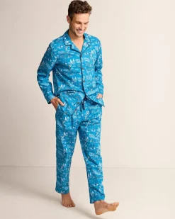 Woven Long Sleeve & Pants Pajama Set